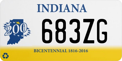 IN license plate 683ZG