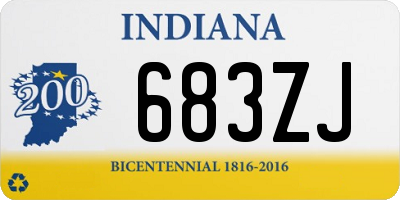 IN license plate 683ZJ