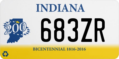 IN license plate 683ZR