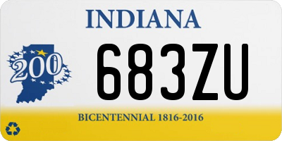 IN license plate 683ZU