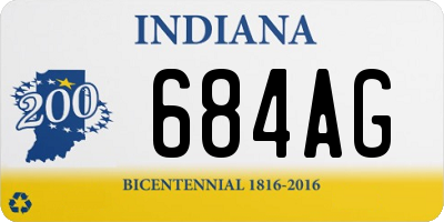 IN license plate 684AG