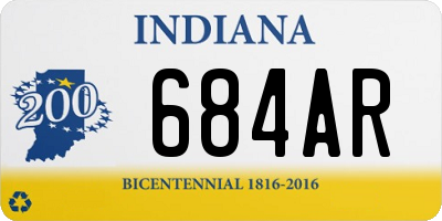 IN license plate 684AR