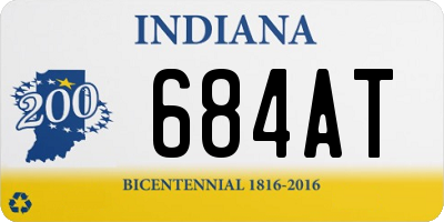 IN license plate 684AT