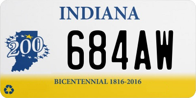 IN license plate 684AW