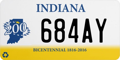 IN license plate 684AY
