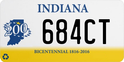 IN license plate 684CT