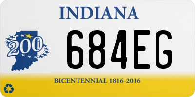 IN license plate 684EG