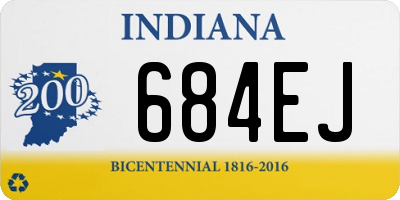 IN license plate 684EJ