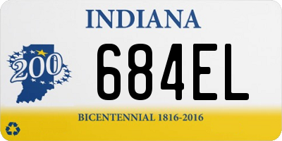 IN license plate 684EL