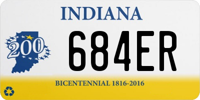 IN license plate 684ER