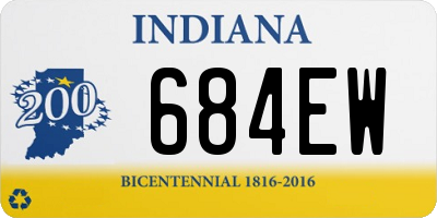 IN license plate 684EW