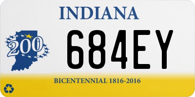 IN license plate 684EY