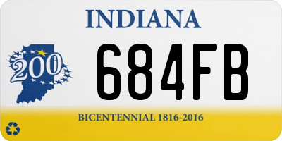 IN license plate 684FB