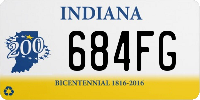 IN license plate 684FG