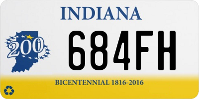 IN license plate 684FH