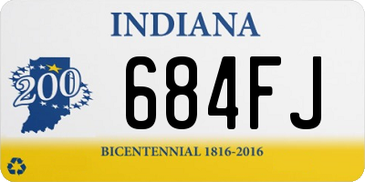 IN license plate 684FJ