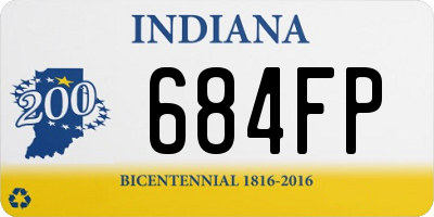 IN license plate 684FP