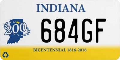 IN license plate 684GF