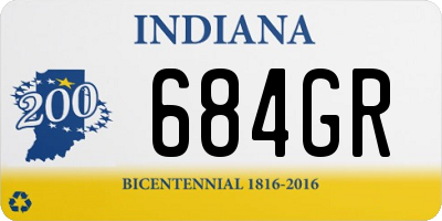 IN license plate 684GR