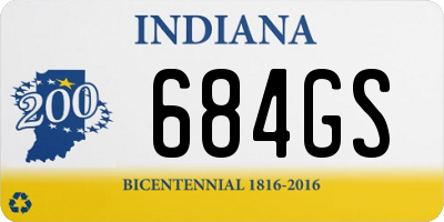 IN license plate 684GS