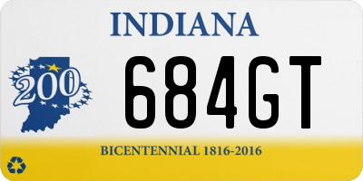 IN license plate 684GT