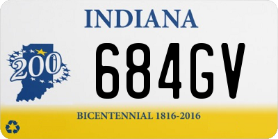 IN license plate 684GV