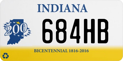 IN license plate 684HB