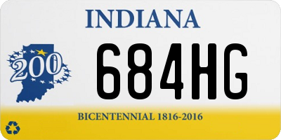 IN license plate 684HG