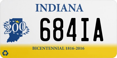 IN license plate 684IA