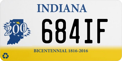 IN license plate 684IF