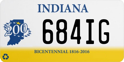 IN license plate 684IG