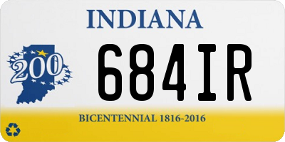 IN license plate 684IR