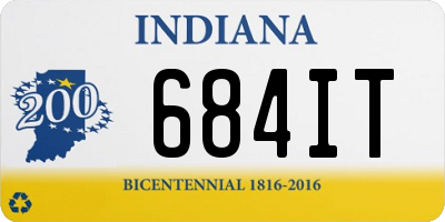 IN license plate 684IT