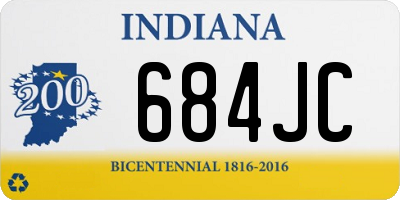 IN license plate 684JC