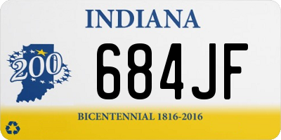 IN license plate 684JF