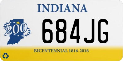 IN license plate 684JG