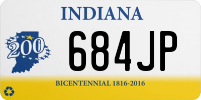 IN license plate 684JP