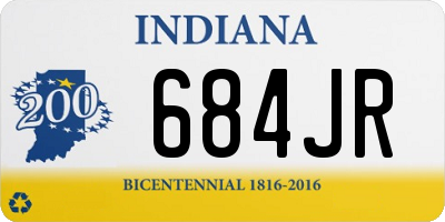 IN license plate 684JR