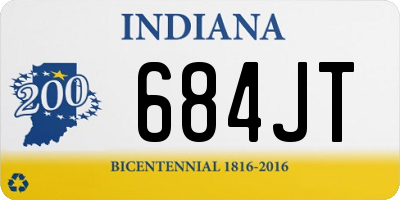 IN license plate 684JT