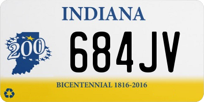 IN license plate 684JV