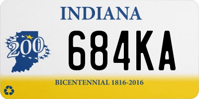 IN license plate 684KA