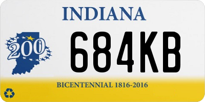 IN license plate 684KB