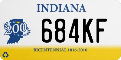 IN license plate 684KF