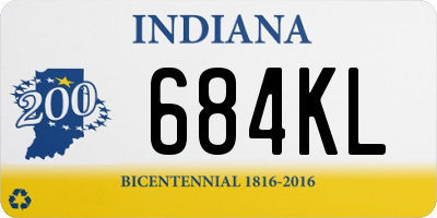 IN license plate 684KL