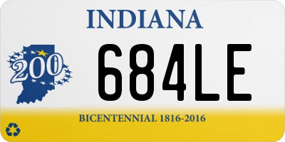 IN license plate 684LE