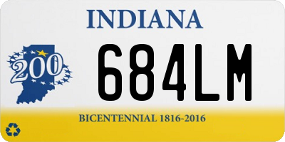 IN license plate 684LM
