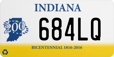 IN license plate 684LQ