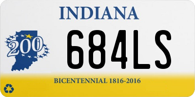 IN license plate 684LS