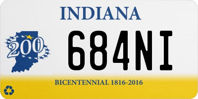 IN license plate 684NI