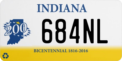 IN license plate 684NL